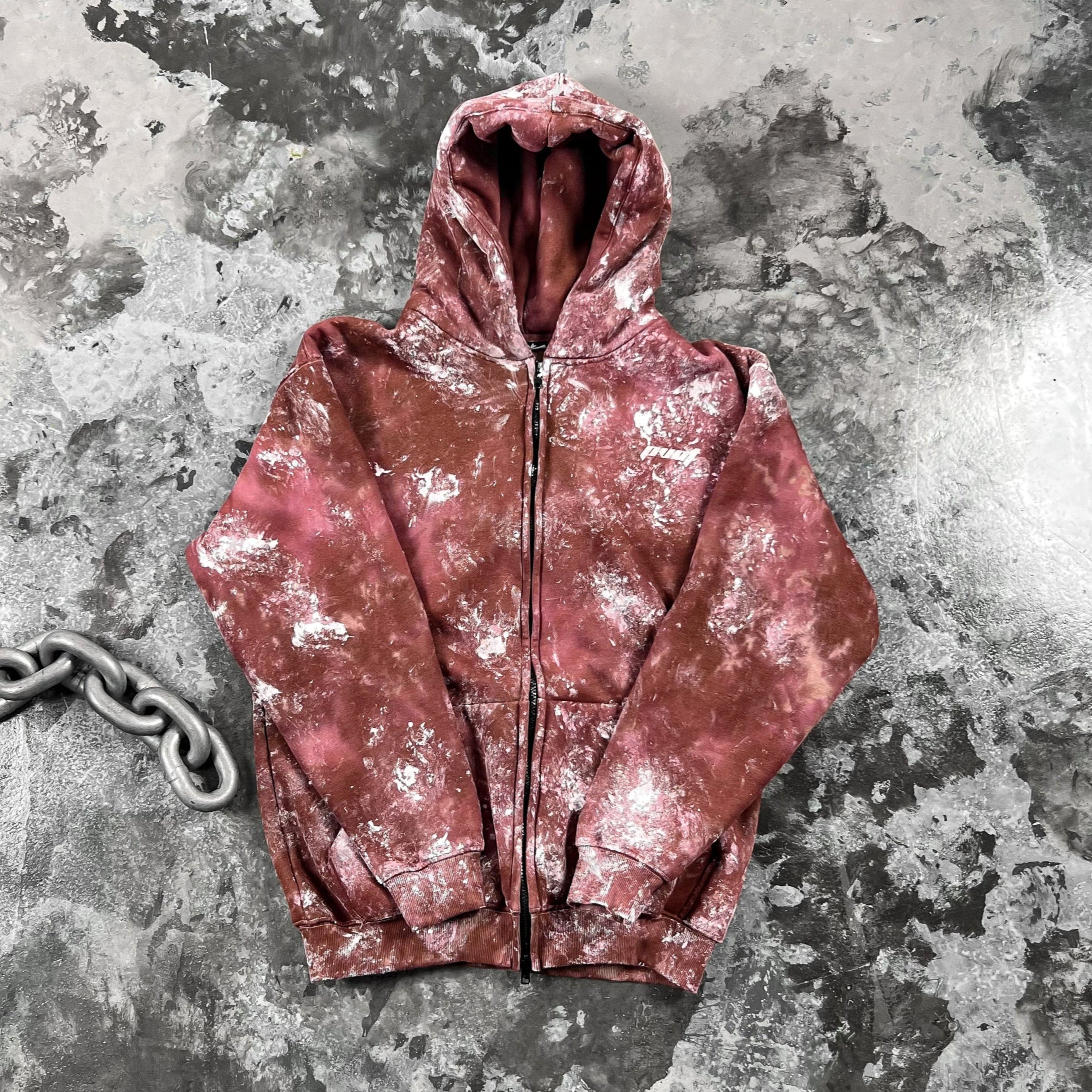 Pvot "OG" Zip Hoodie (Brown / Pink)