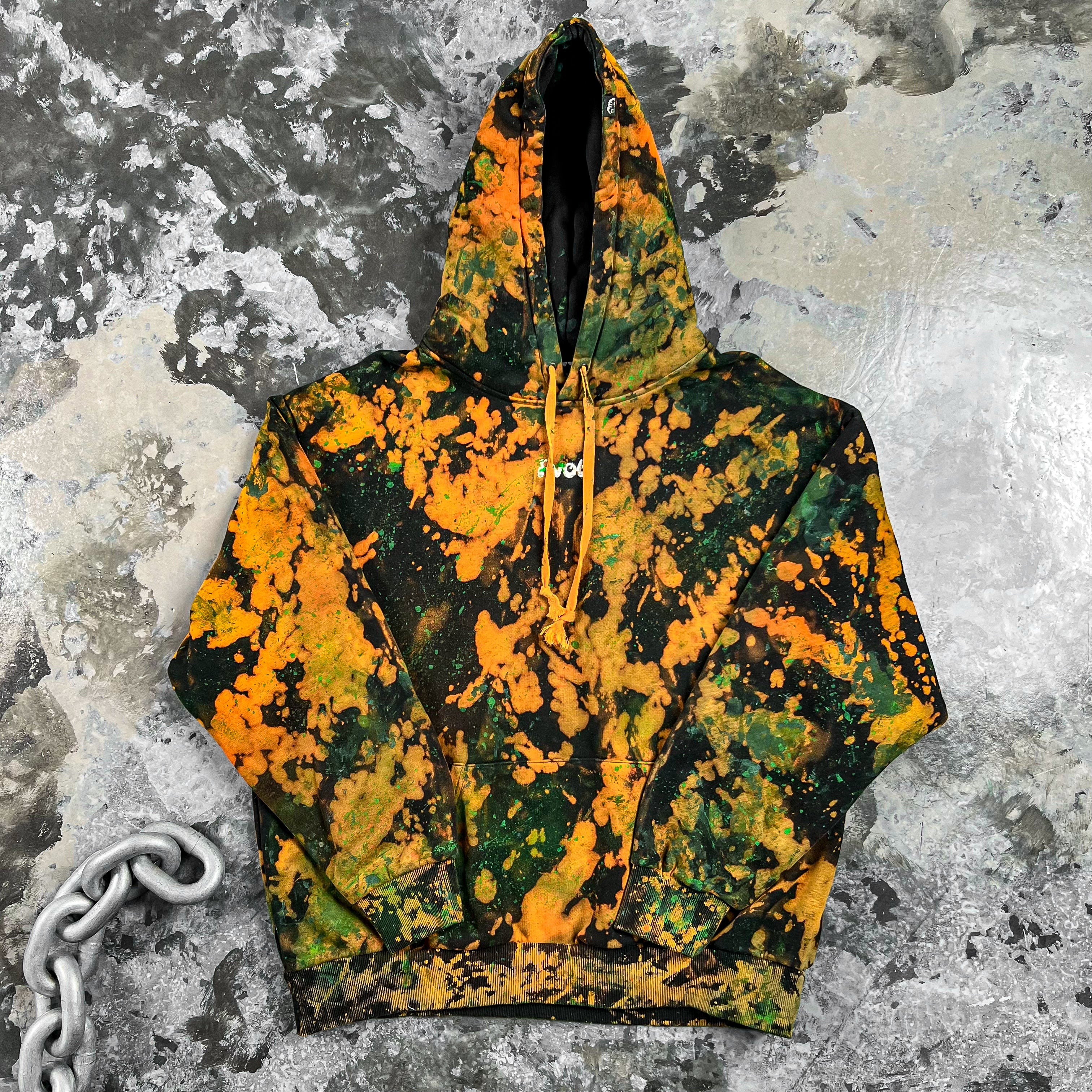 Pvot Athleisure Hoodie (MC-Green & Orange)