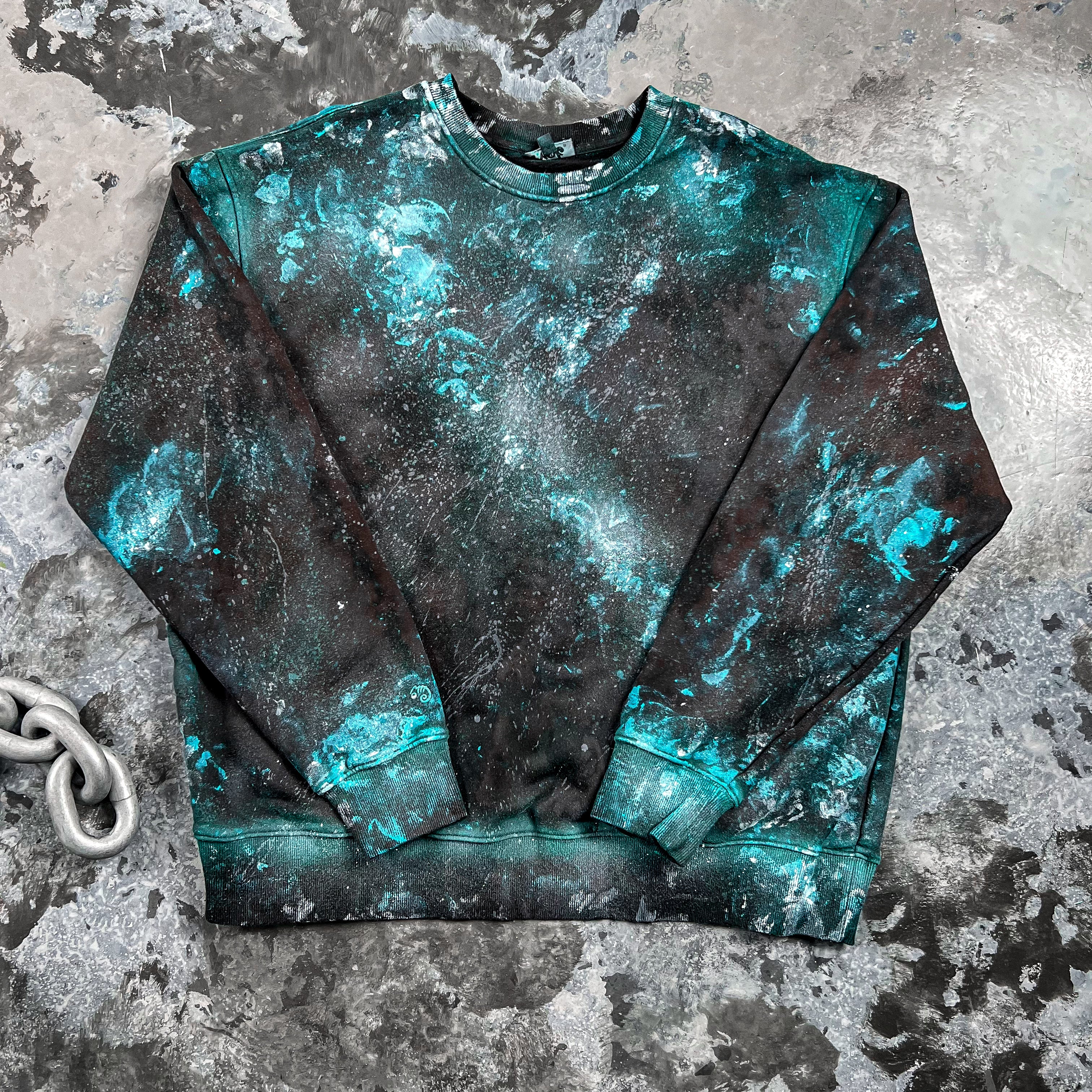 Pvot Athleisure Sweat Shirts (MC- Turquoise & White)