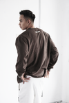 Pvot Over-Sized Long Sleeve T-Shirts (Taupe)