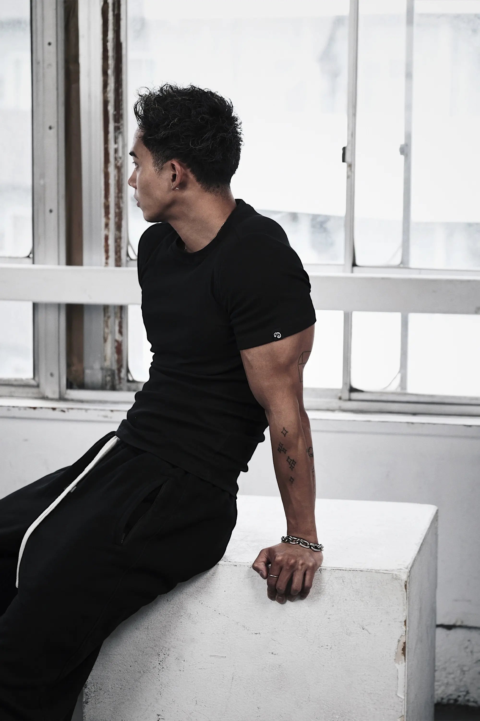 Pvot Muscle Rib T-Shirts (Black)