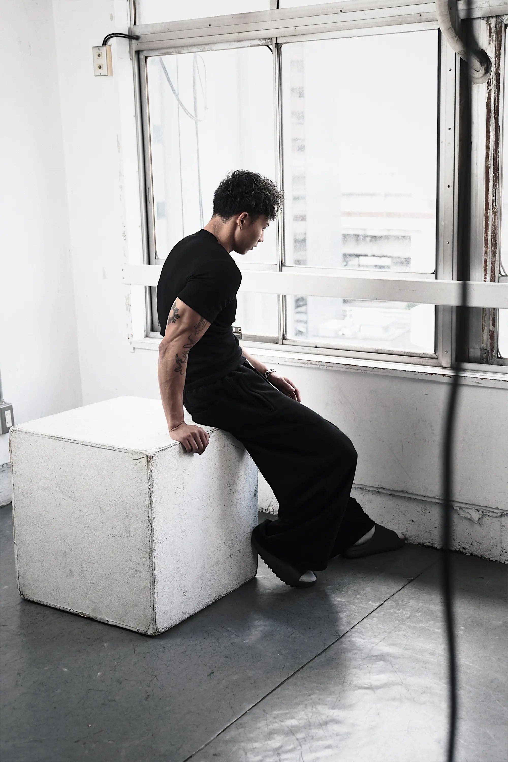 Pvot Muscle Rib T-Shirts (Black)