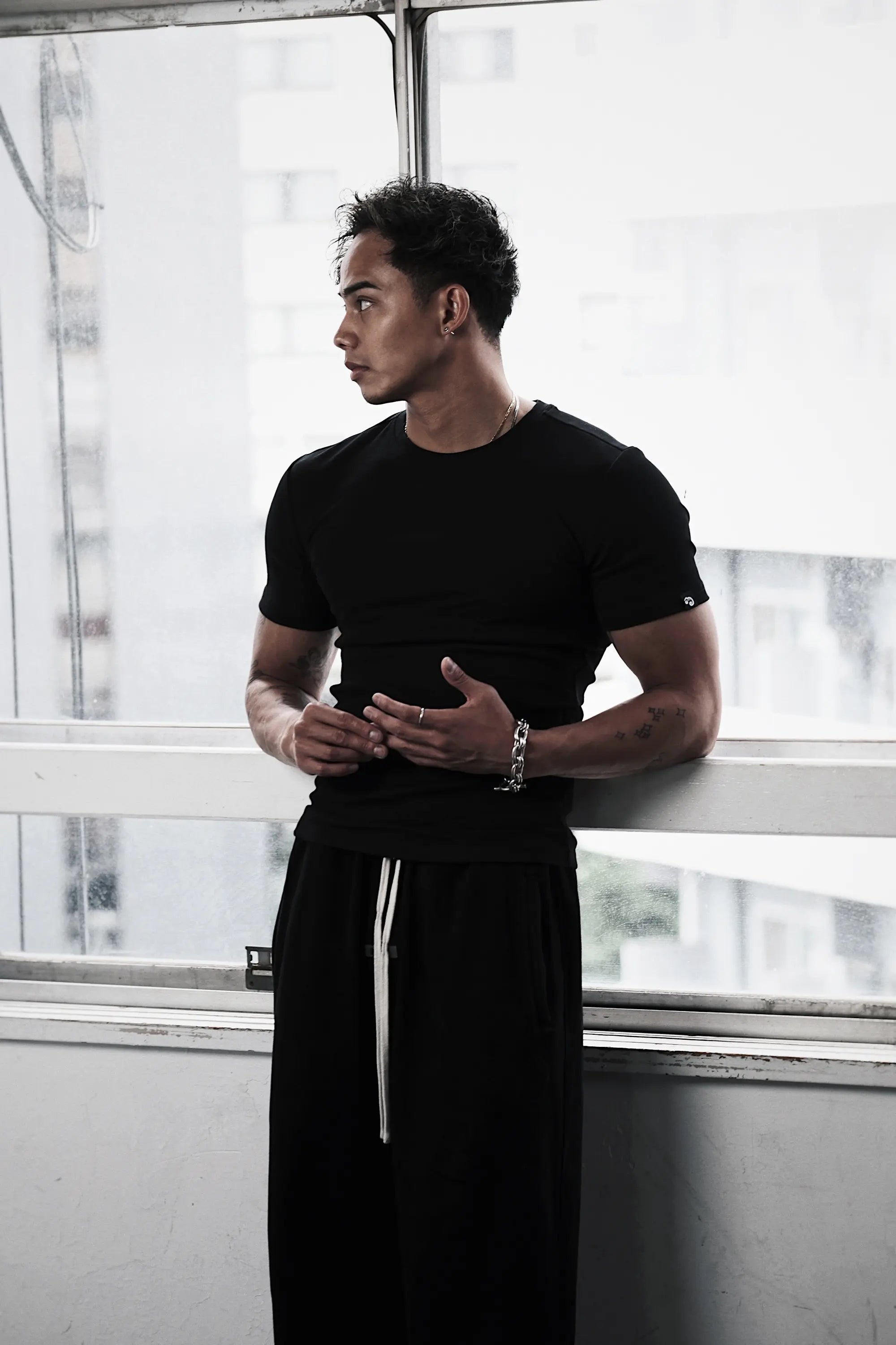 Pvot Muscle Rib T-Shirts (Black)