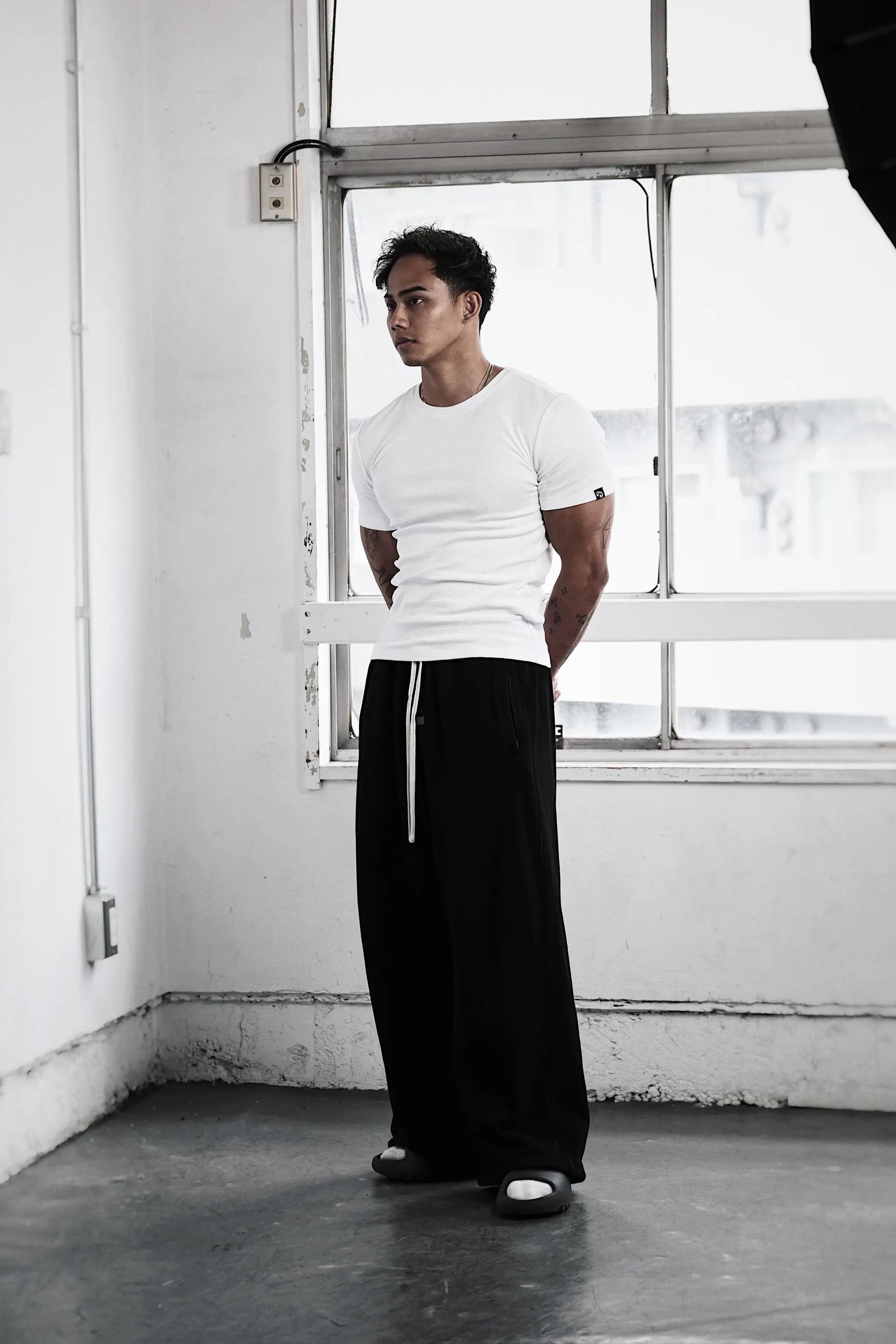 Pvot Muscle Rib T-Shirts (White)