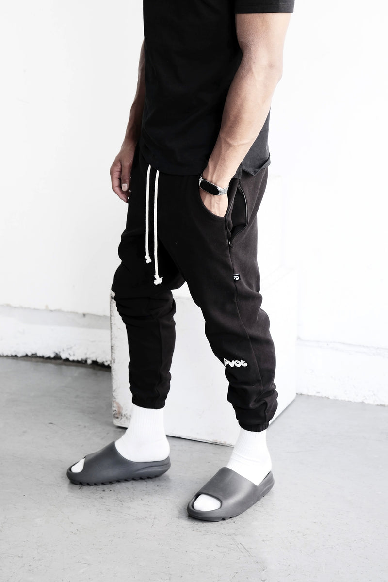 Pvot Premium Stretch Sweat Pants (Black)