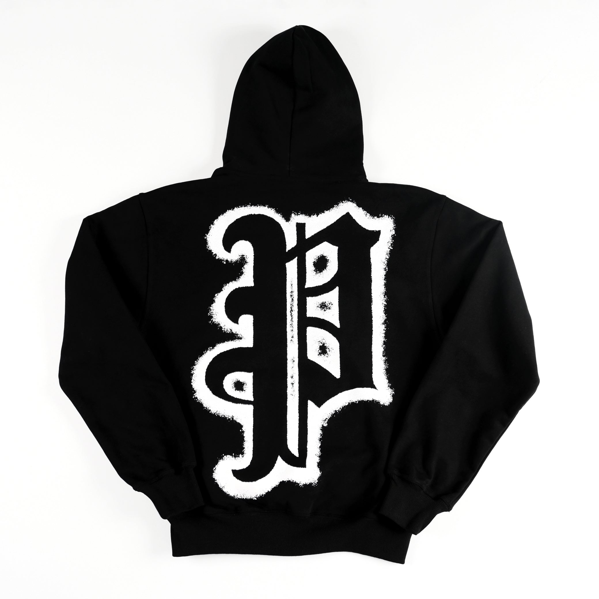 "Privé" Premium Logo Hoodie (Black / White)