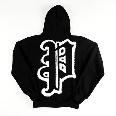 "Privé" Premium Logo Hoodie (Black / White)