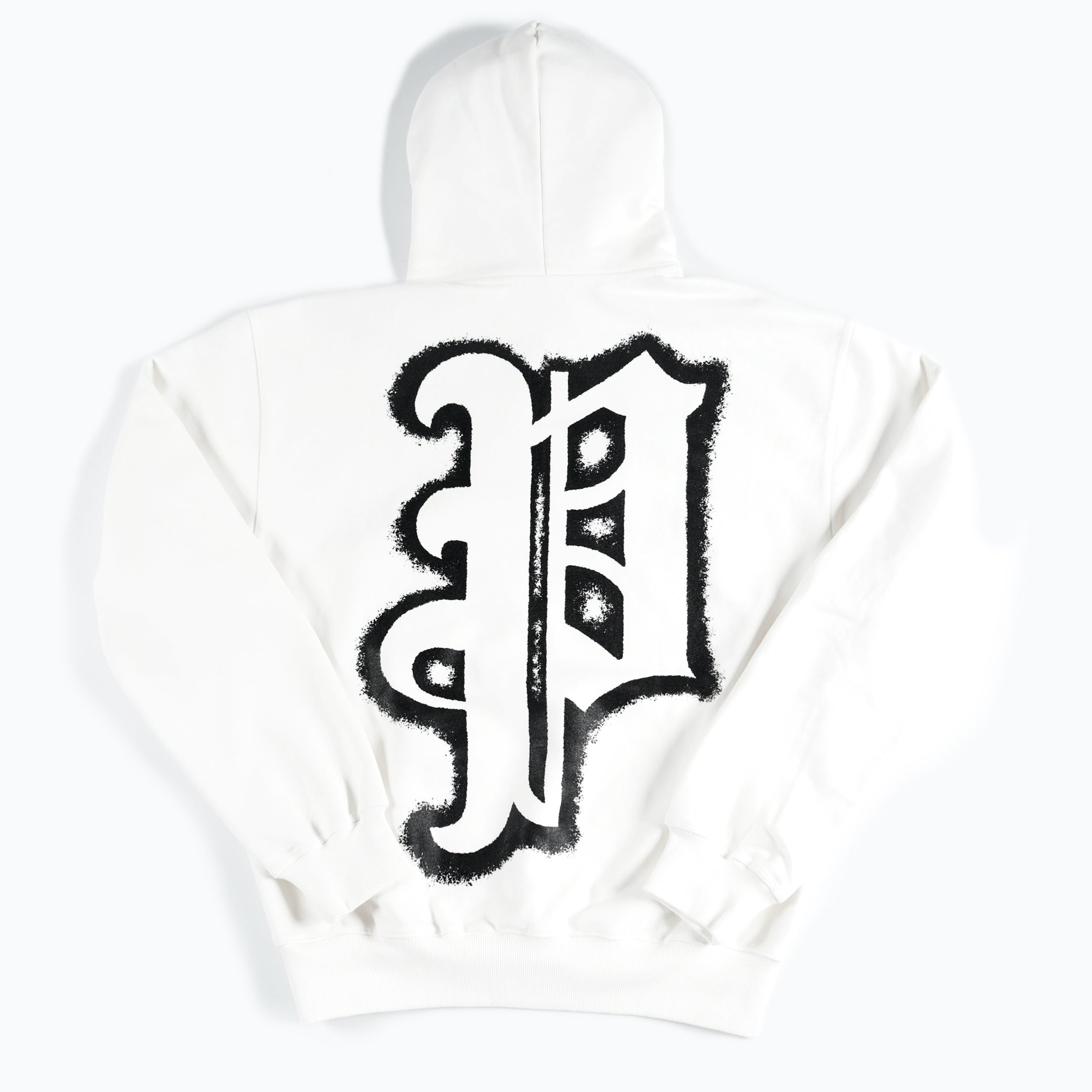 "Privé" Premium Logo Hoodie (White / Black)