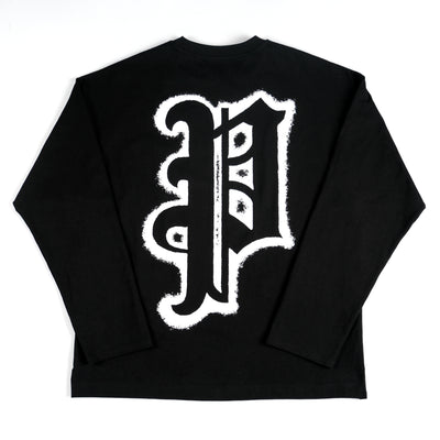 Privé Big Logo Long Sleeve T-Shirts (Black)