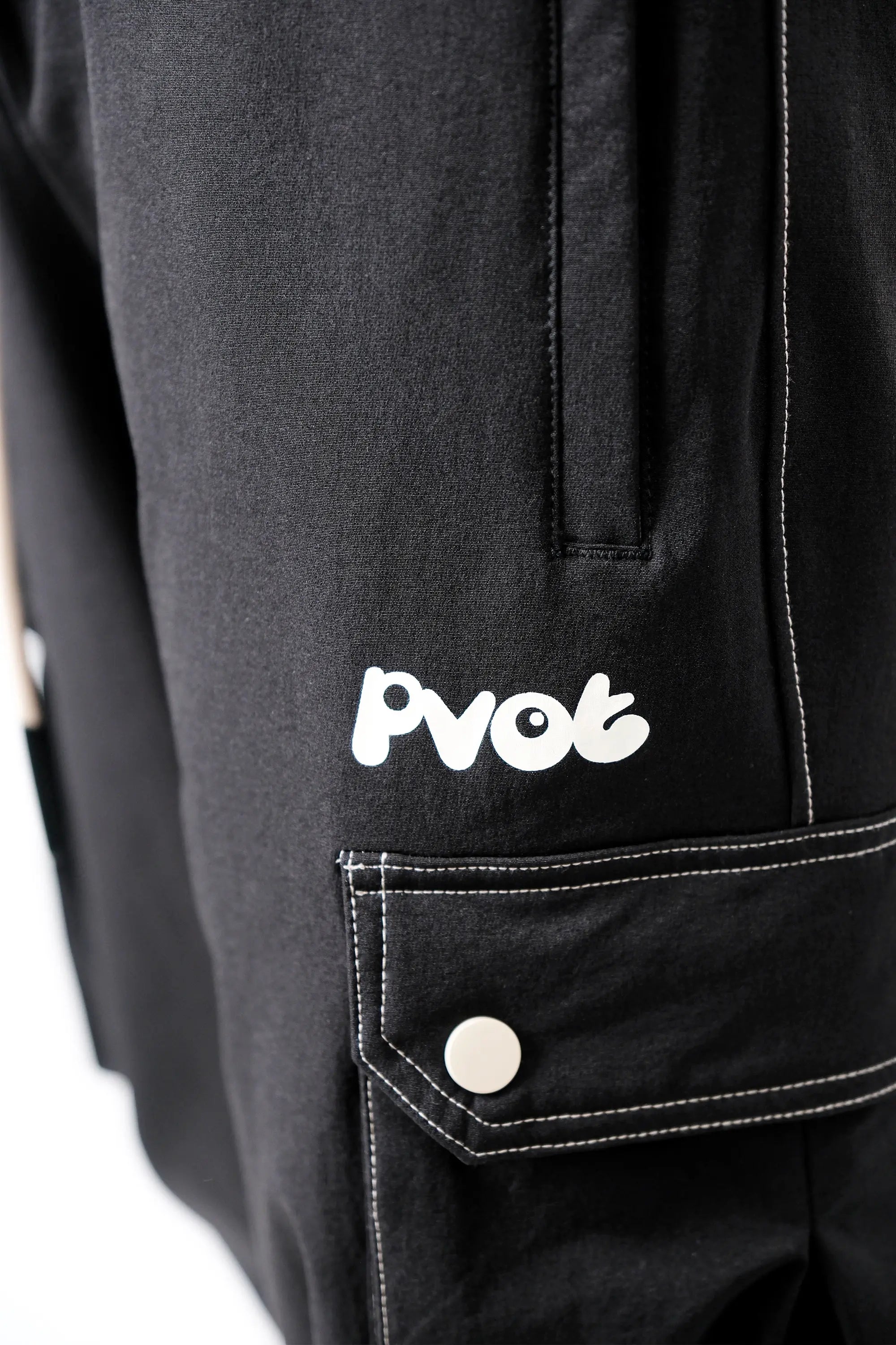 Pvot "Solitude" Stretch Cargo Jogger Pants (Black)