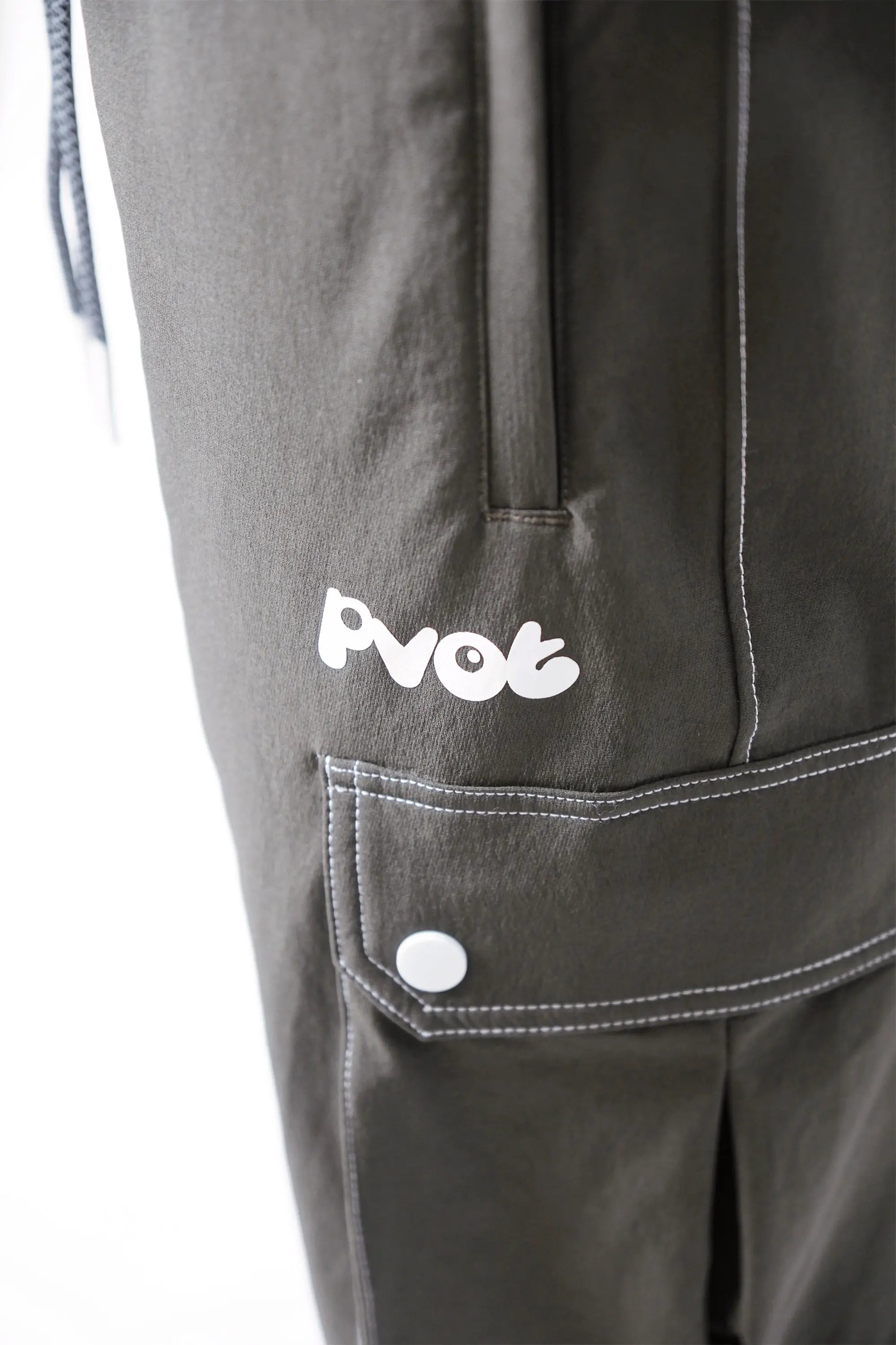 Pvot "Solitude" Stretch Cargo Jogger Pants (Moss Olive)