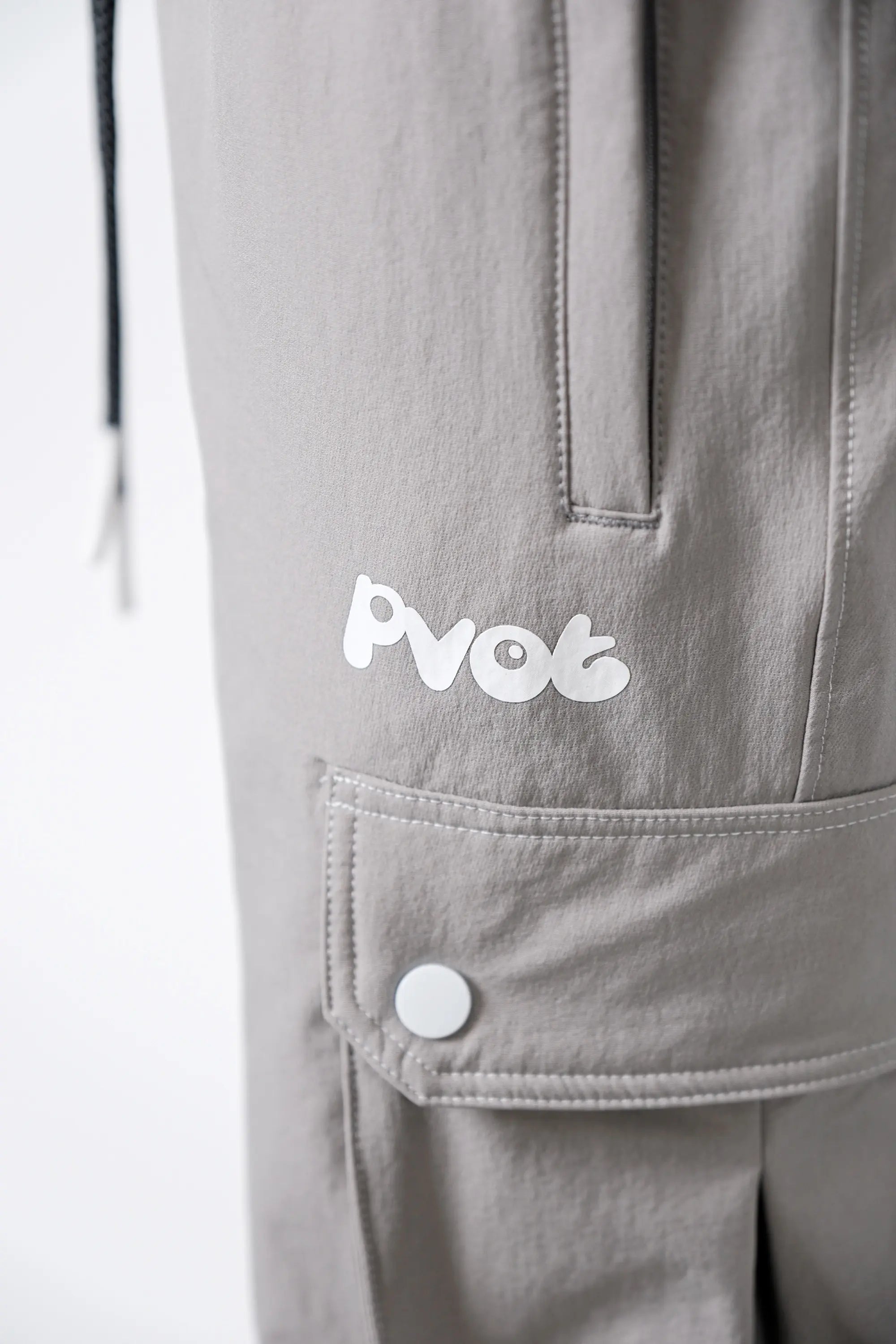 Pvot "Solitude" Stretch Cargo Jogger Pants (Light Gray)