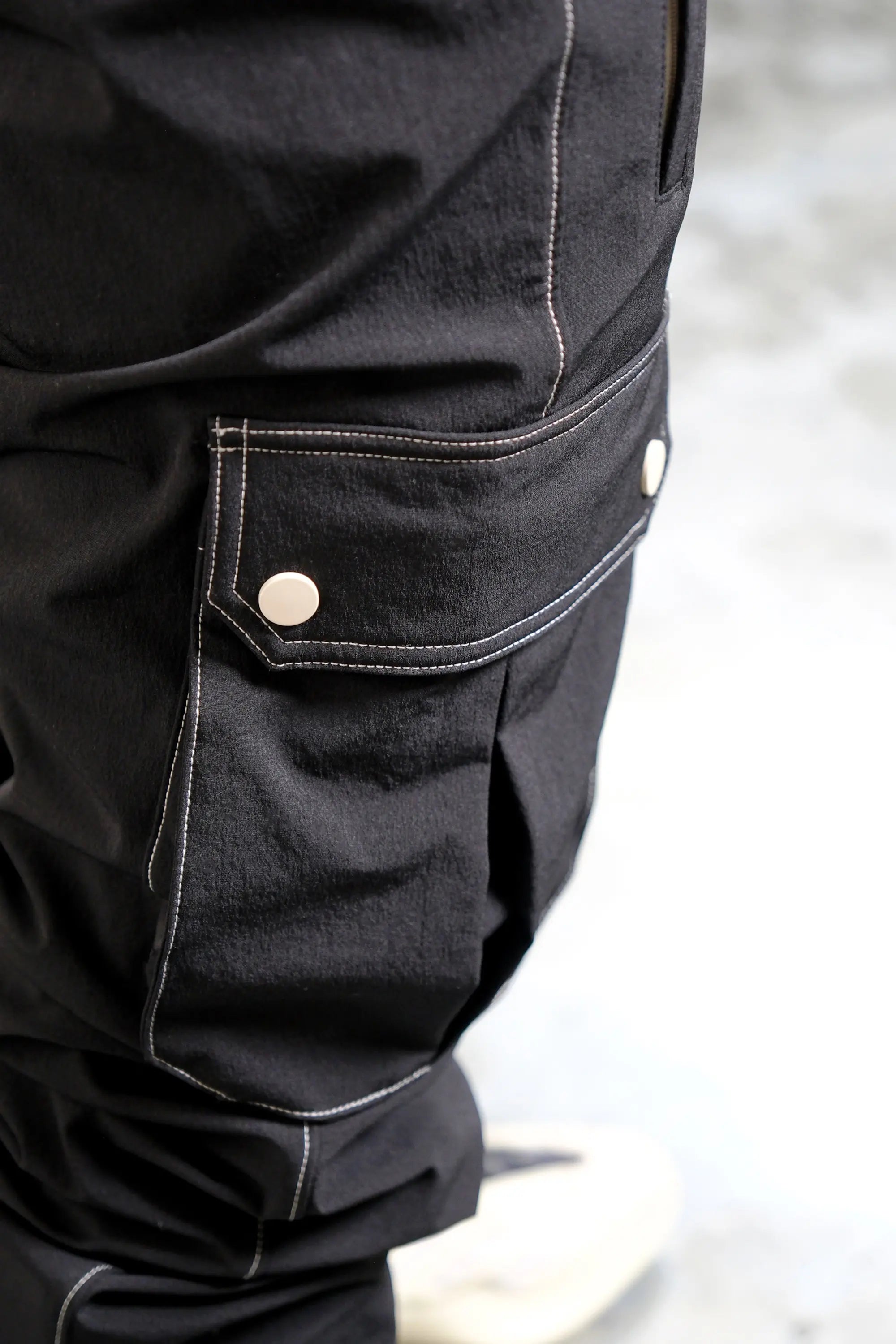 Pvot "Solitude" Stretch Cargo Jogger Pants (Black)