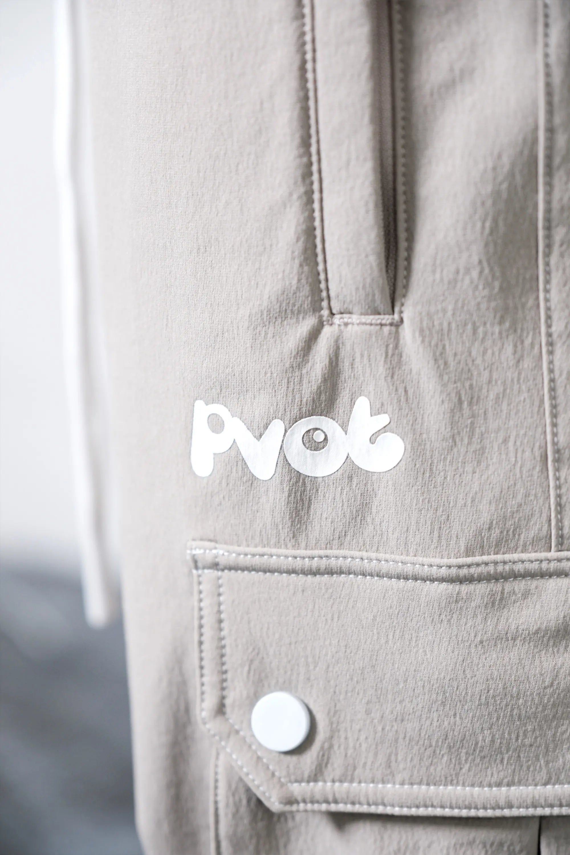 Pvot "Solitude" Stretch Cargo Jogger Pants (Stone Beige)