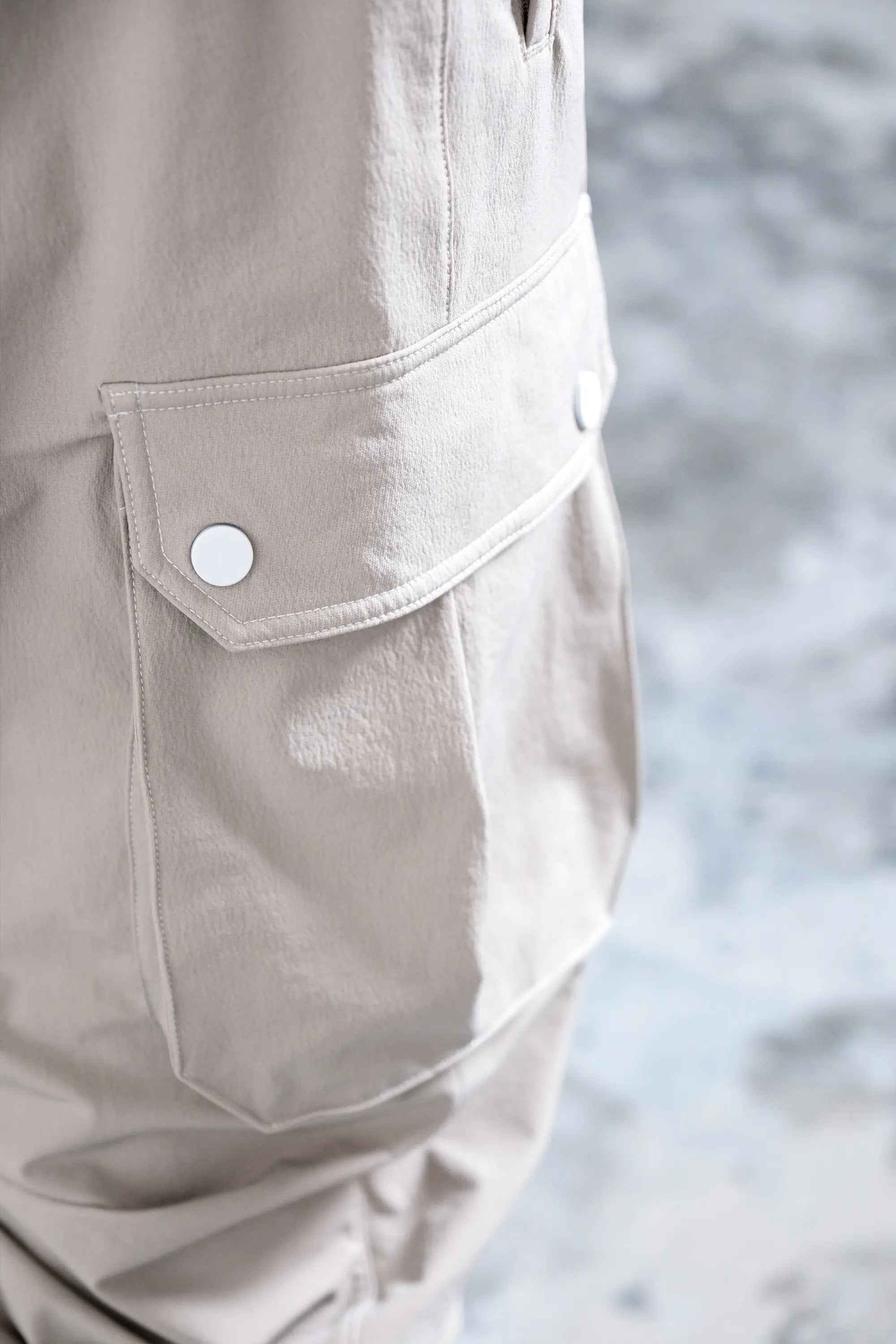 Pvot "Solitude" Stretch Cargo Jogger Pants (Stone Beige)
