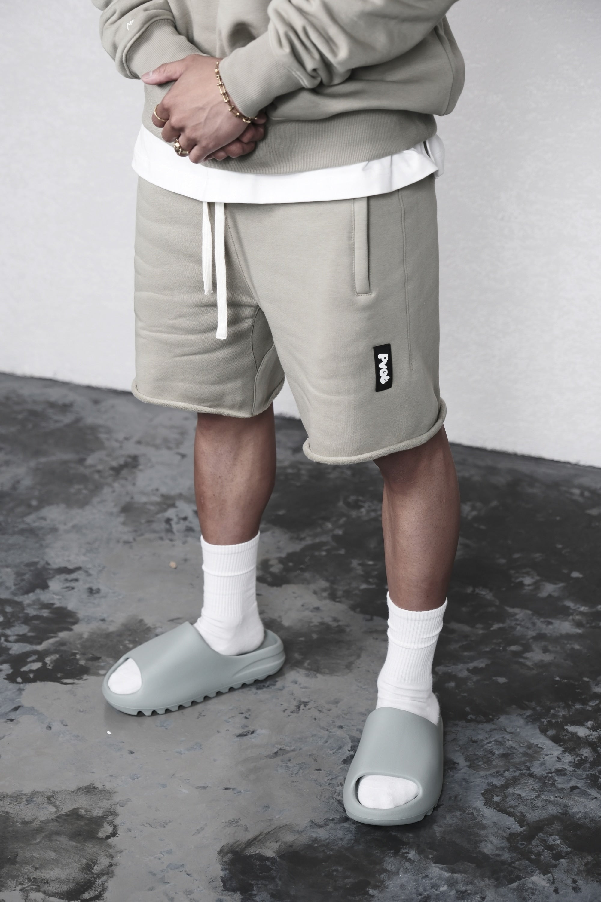 Pvot Sweat Shorts Ver2 (Pastel Olive)