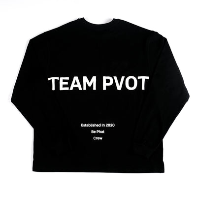TEAM PVOT Logo Long Sleeve T-Shirts (Black)
