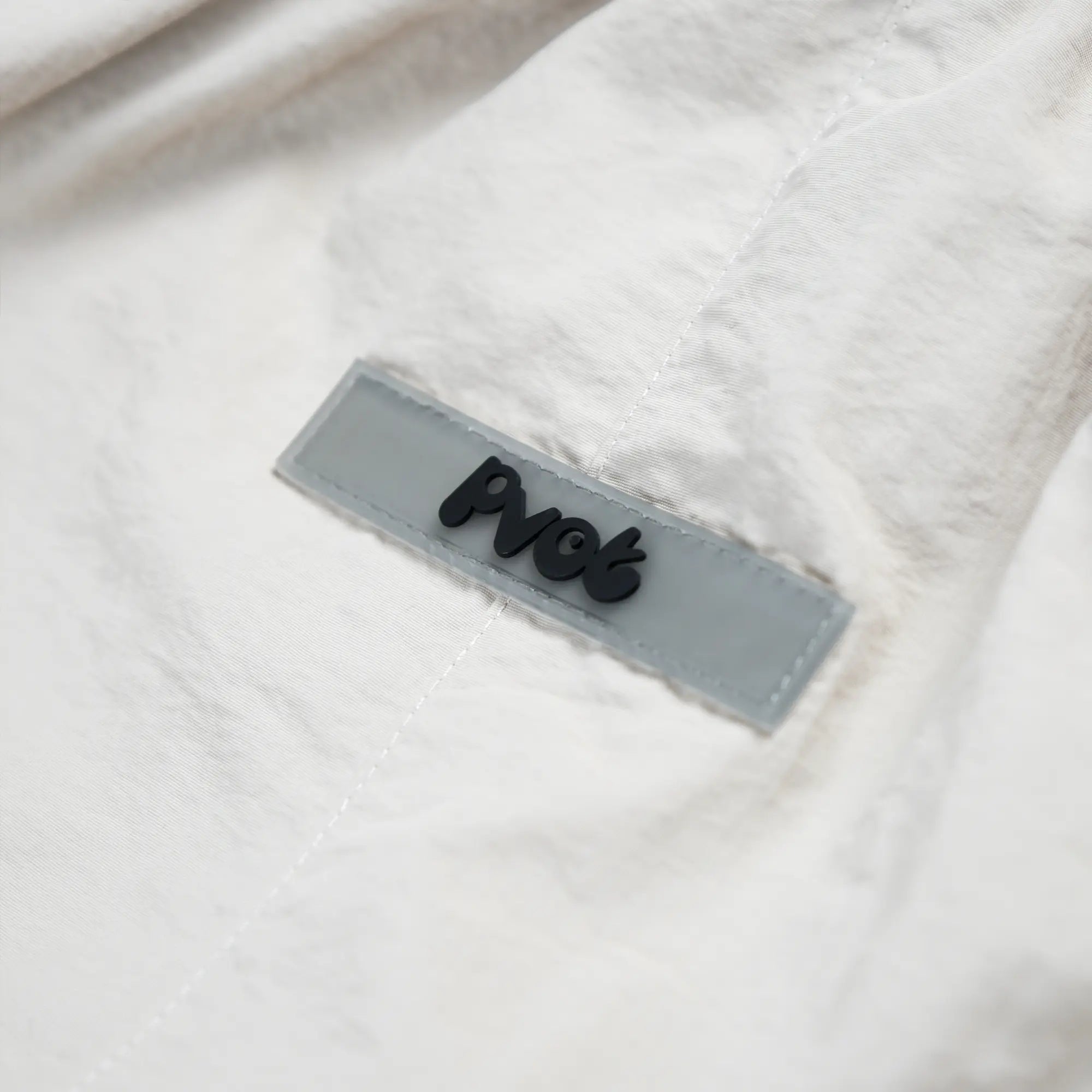 Pvot "Volux" Ref-Wide Nylon Shorts (Dust Ivory)