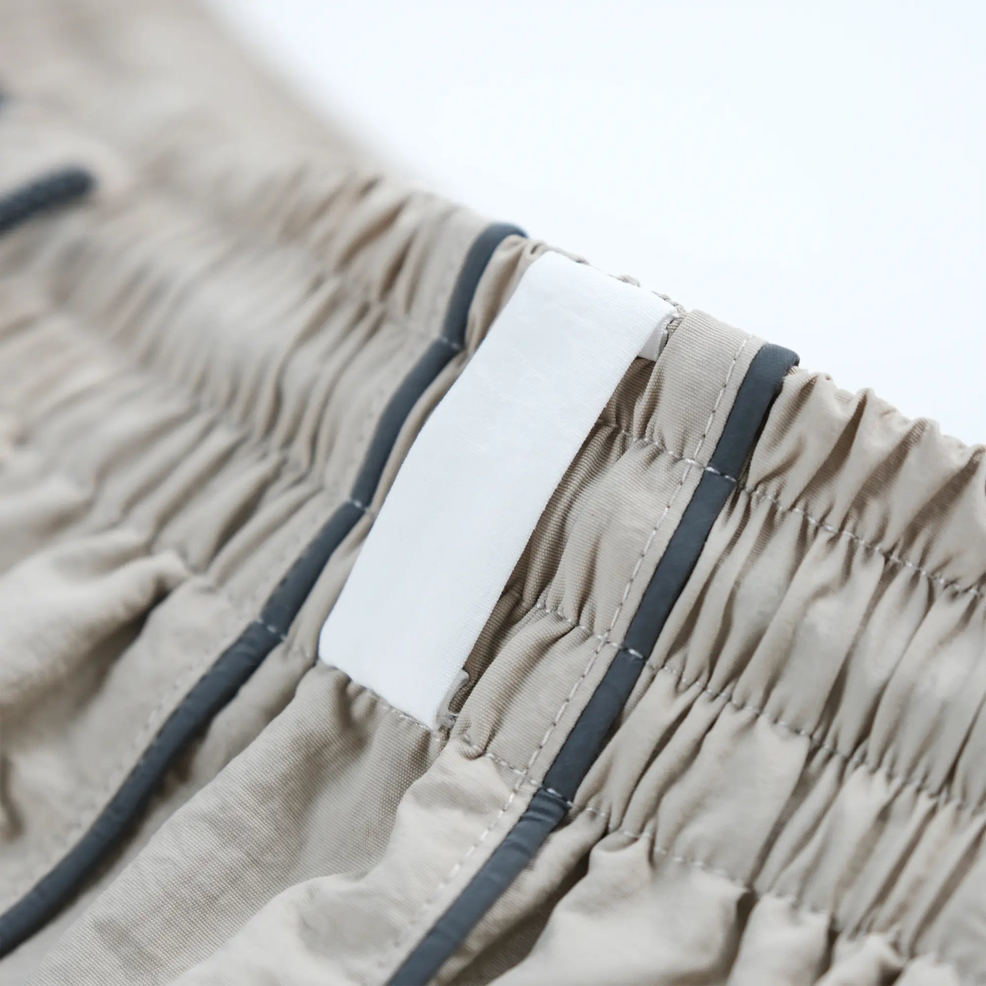 Pvot "Volux" Ref-Wide Nylon Shorts (Dust Ivory)