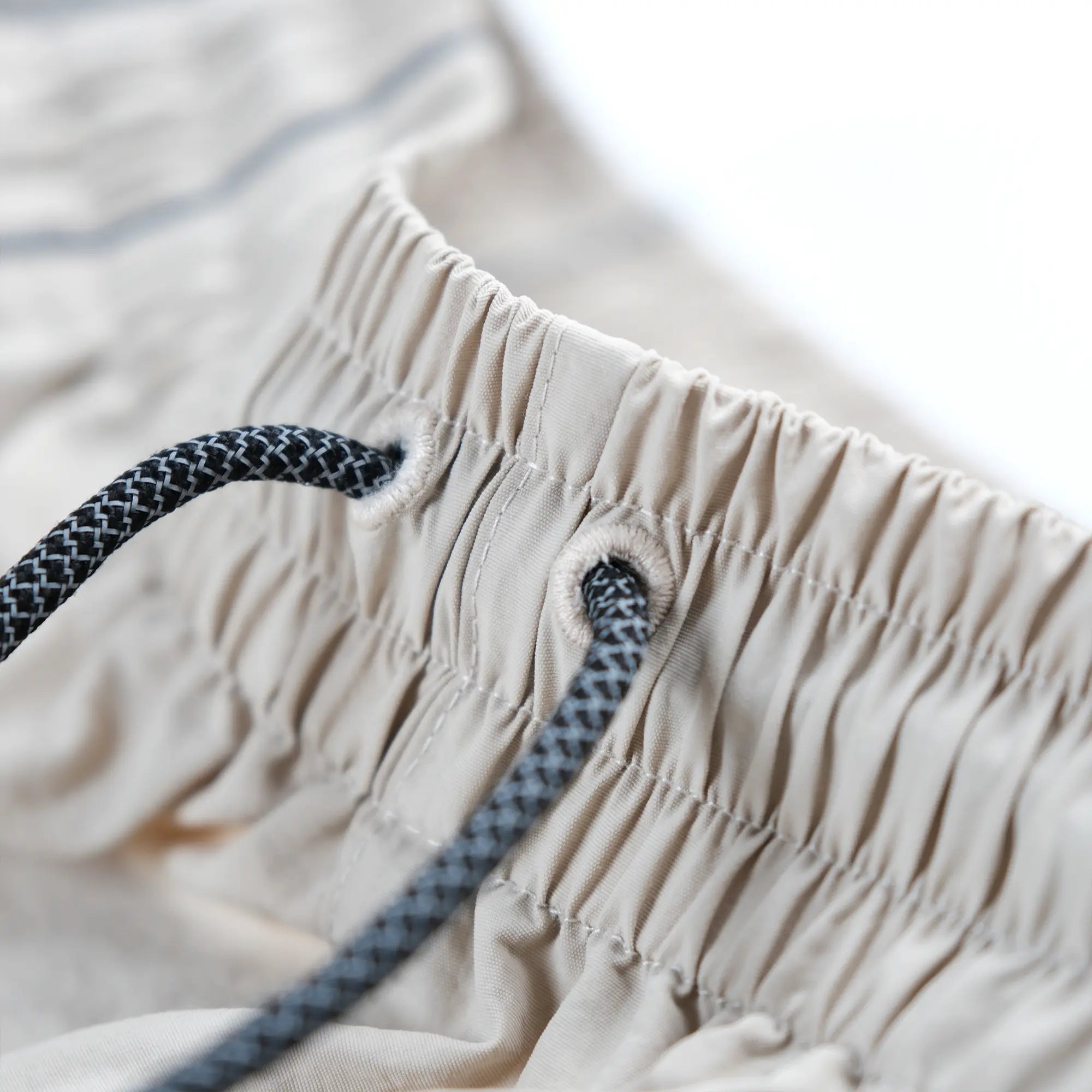 Pvot "Volux" Ref-Wide Nylon Shorts (Dust Ivory)