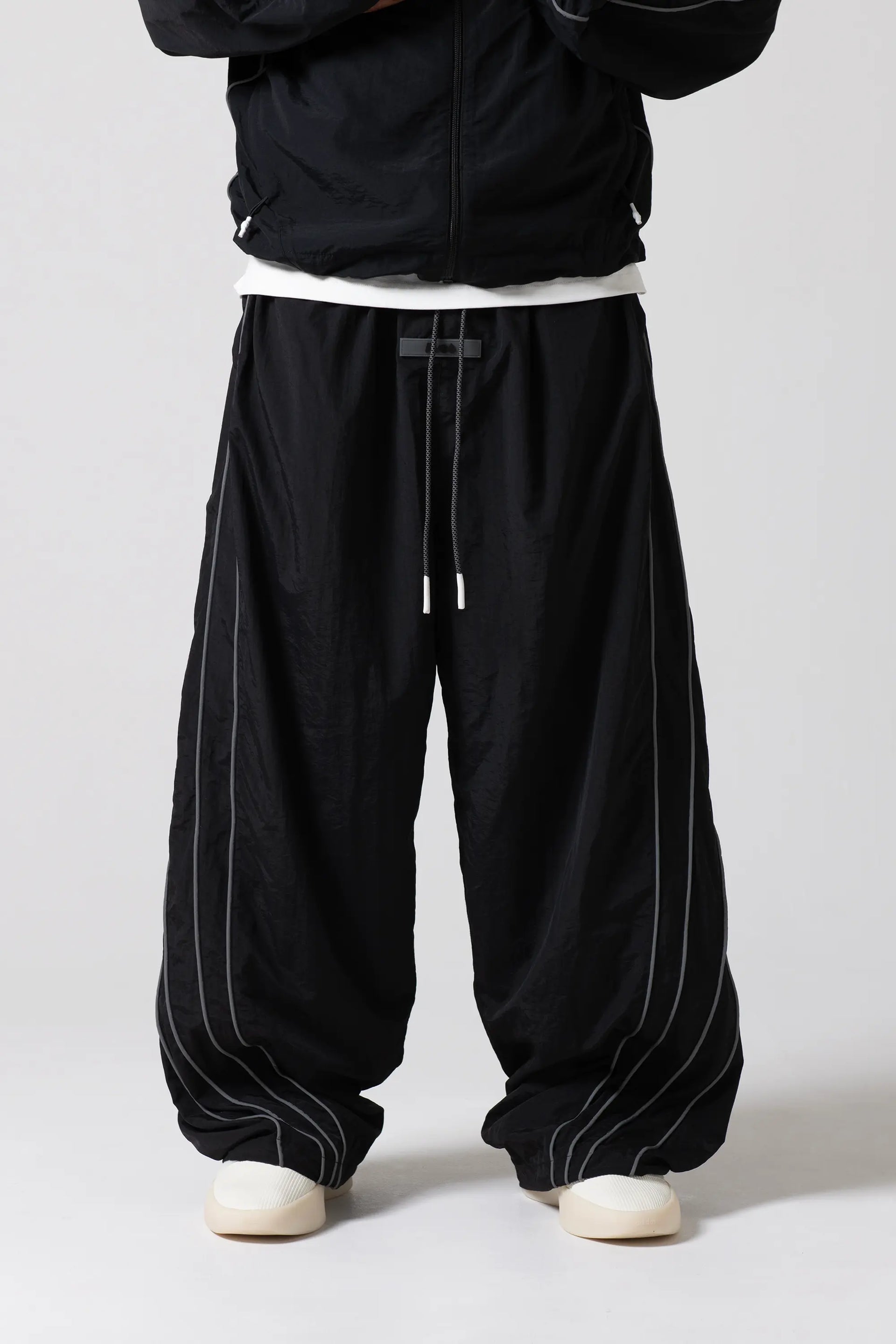 パンツ PVOT NYLON PATS (Black BEIGE) パンツ PVOT NYLON PATS (Black BEIGE) Nylon Pants