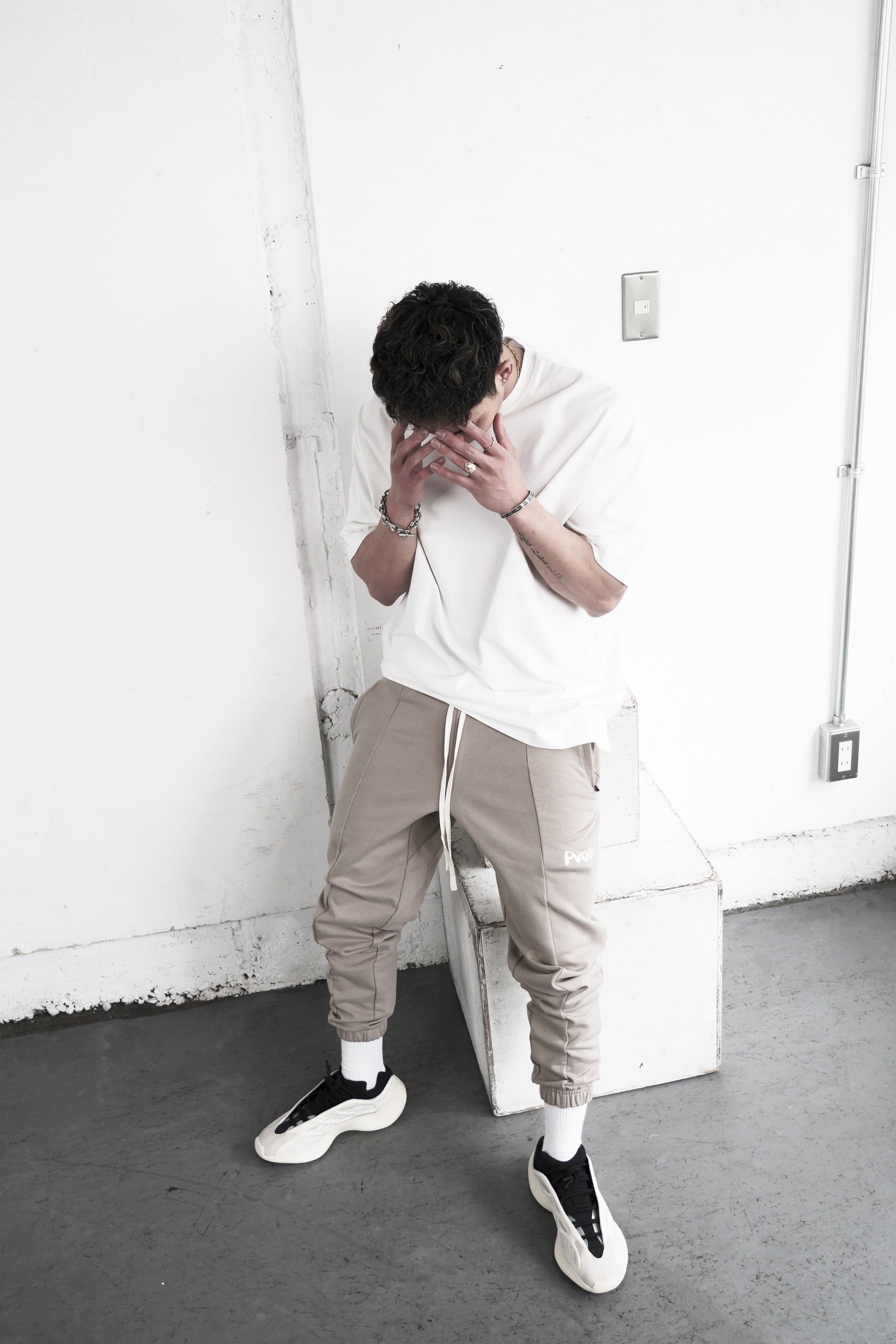 Pvot SBP Sweat Jogger Pants (Sand Beige)