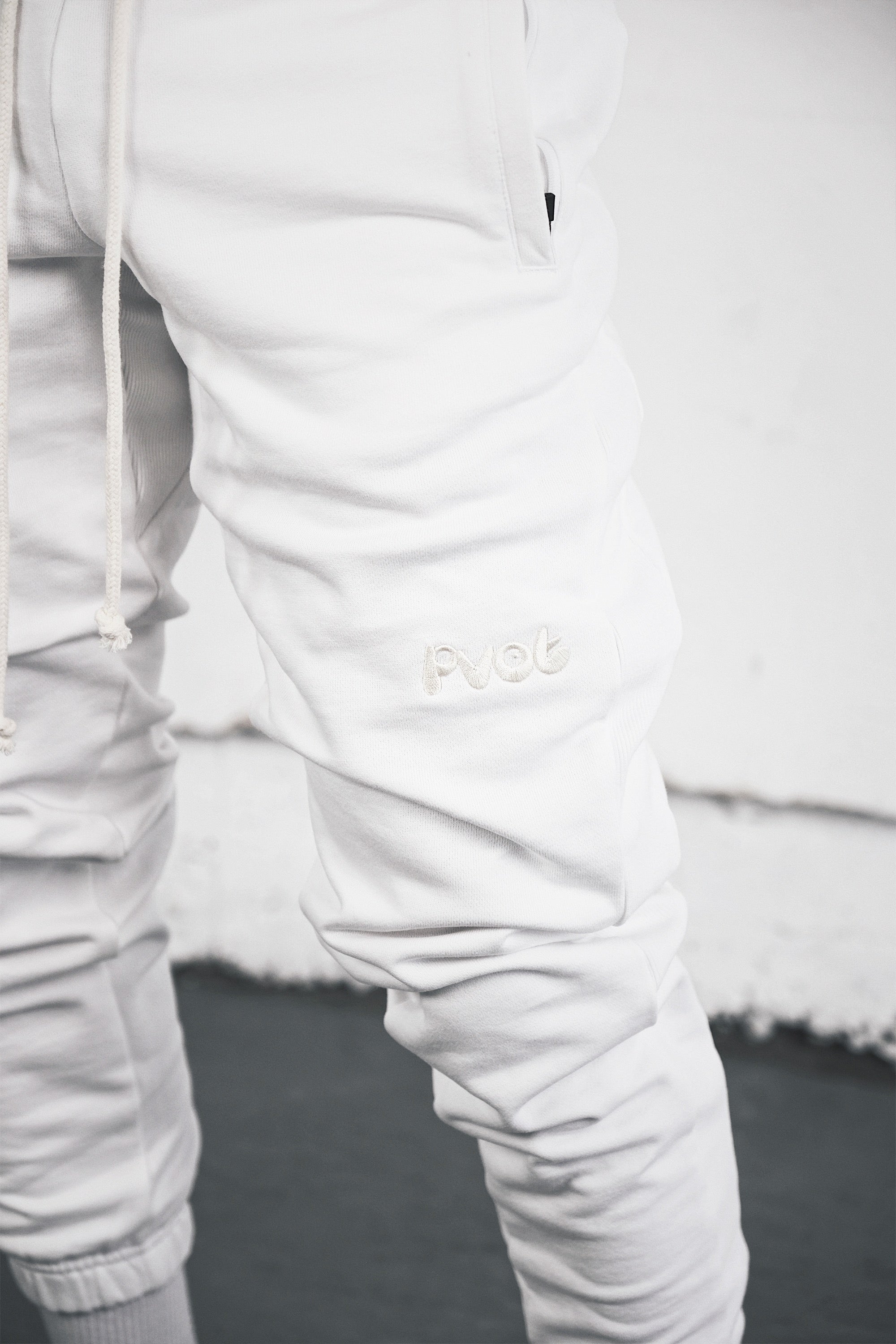 Pvot SR Sweat Jogger Pants (White)