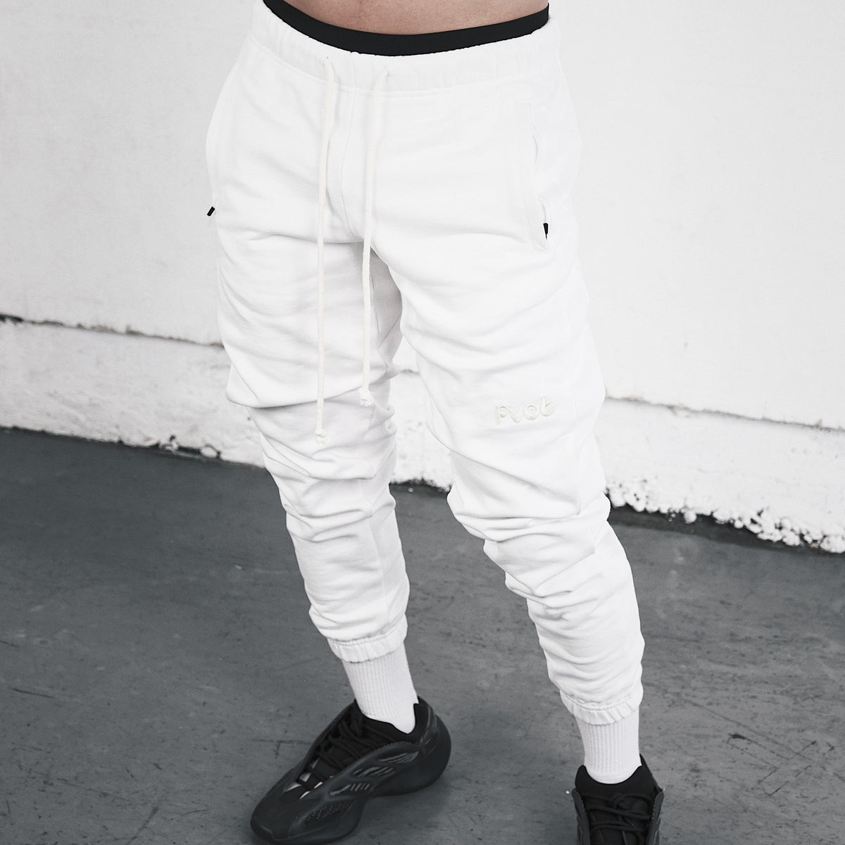 Pvot SR Sweat Jogger Pants (White)