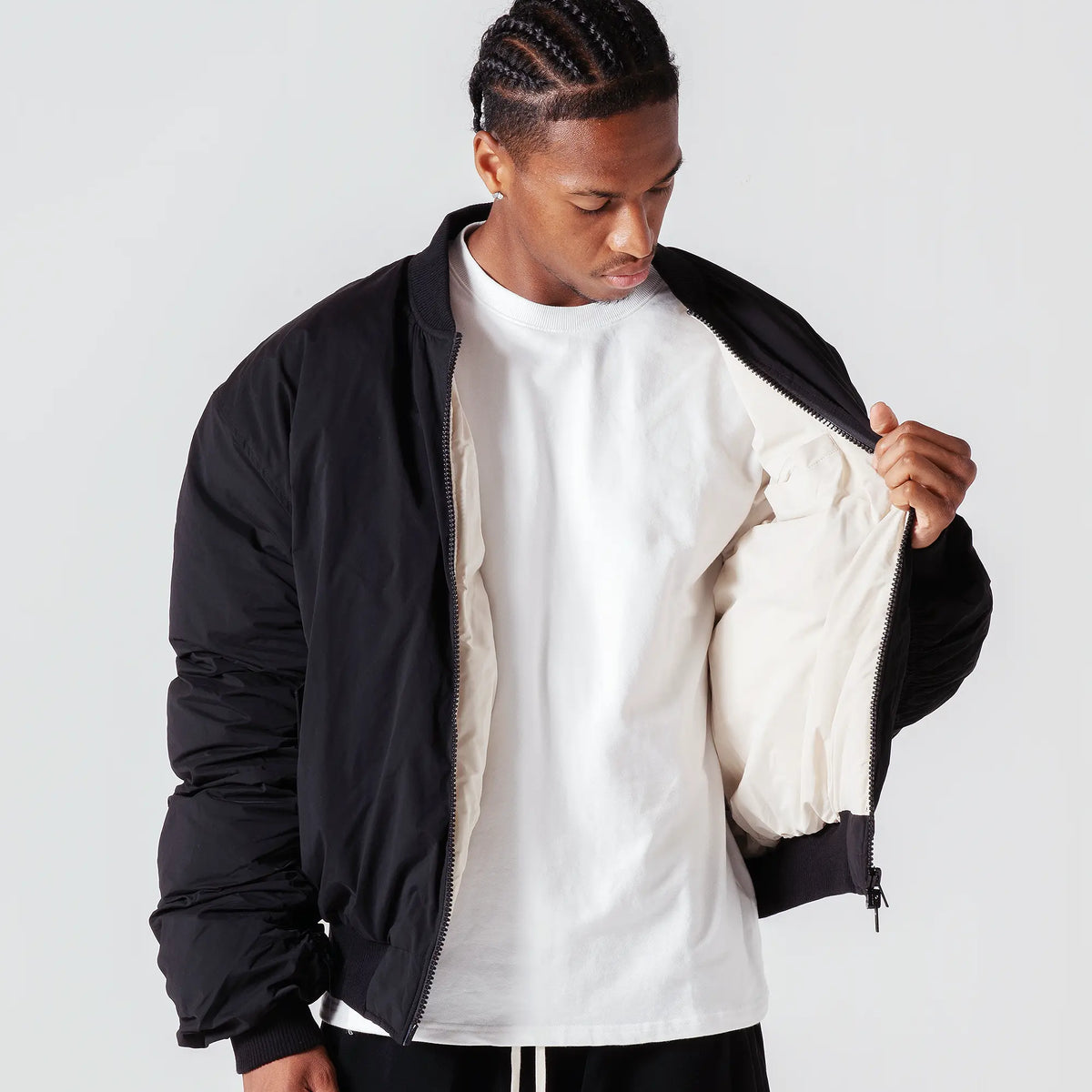 ジャケット・アウター PVOT PREMIUM MA-1 JACKET (DYED BEIGE) Pvot Premium MA-1 Jacket (Dyed Beige)