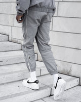 Pvot Premium Nylon Line Jogger Pants (Gray)