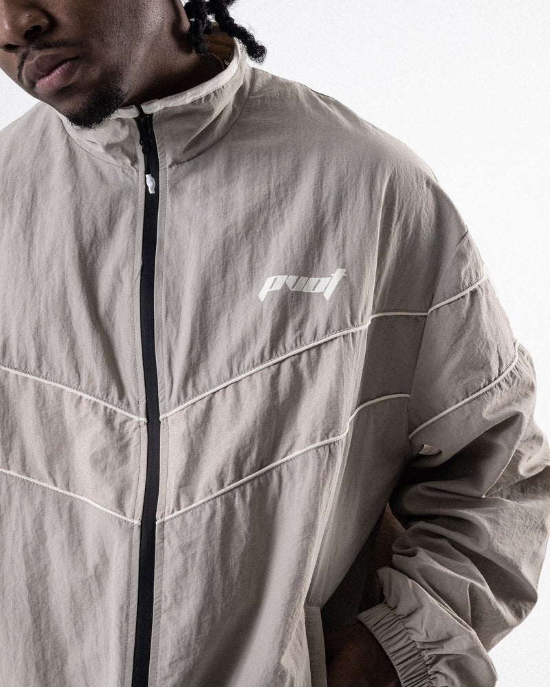 Pvot Athleisure Nylon Premium Line Jacket (Beige) – Pvot Apparel