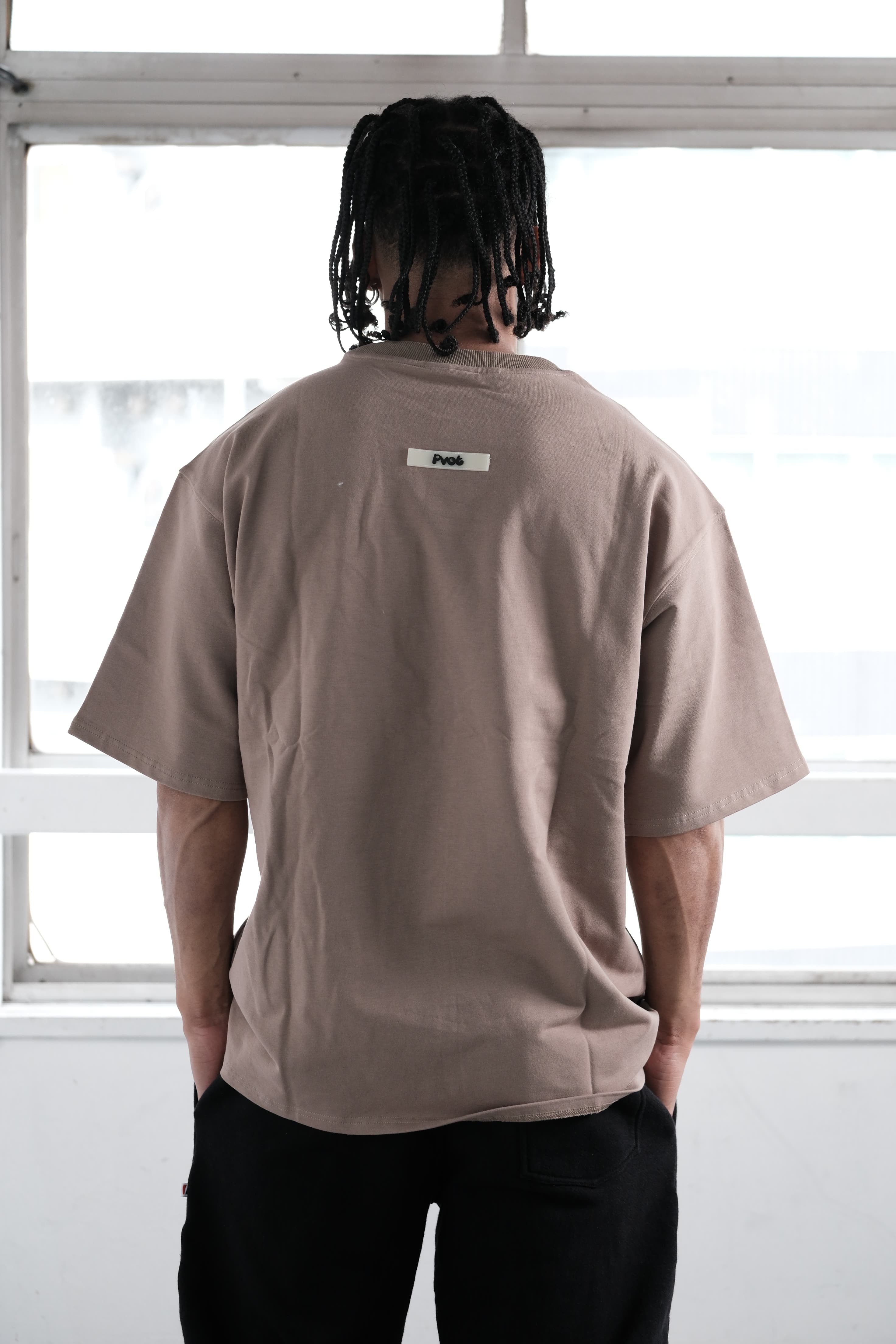 "Solitude" Over Sized T-Shirts (Tan)