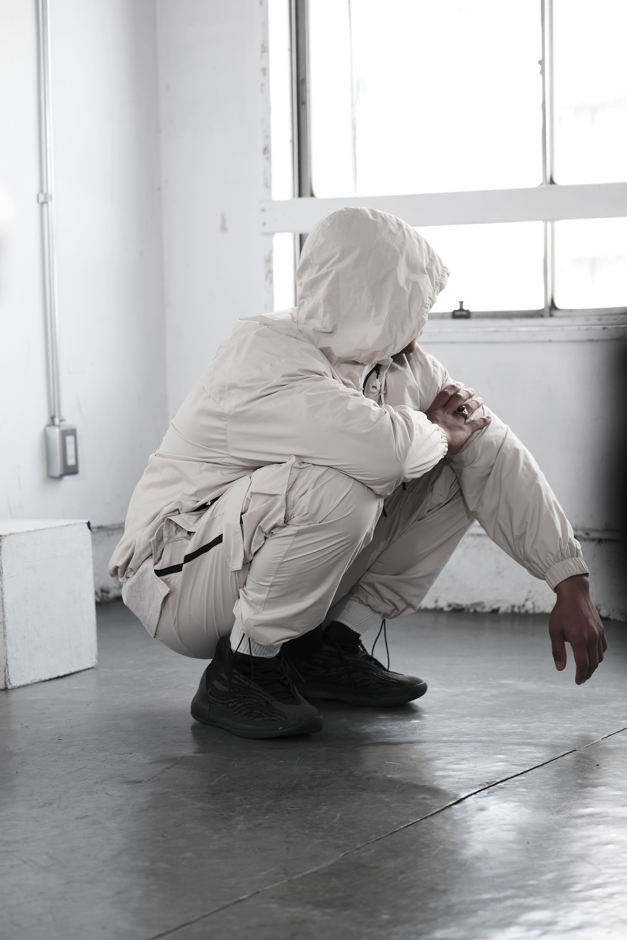 Pvot Anorak Premium Nylon Jacket (Cream) Pvot Anorak Premium Nylon Jacket (Cream)