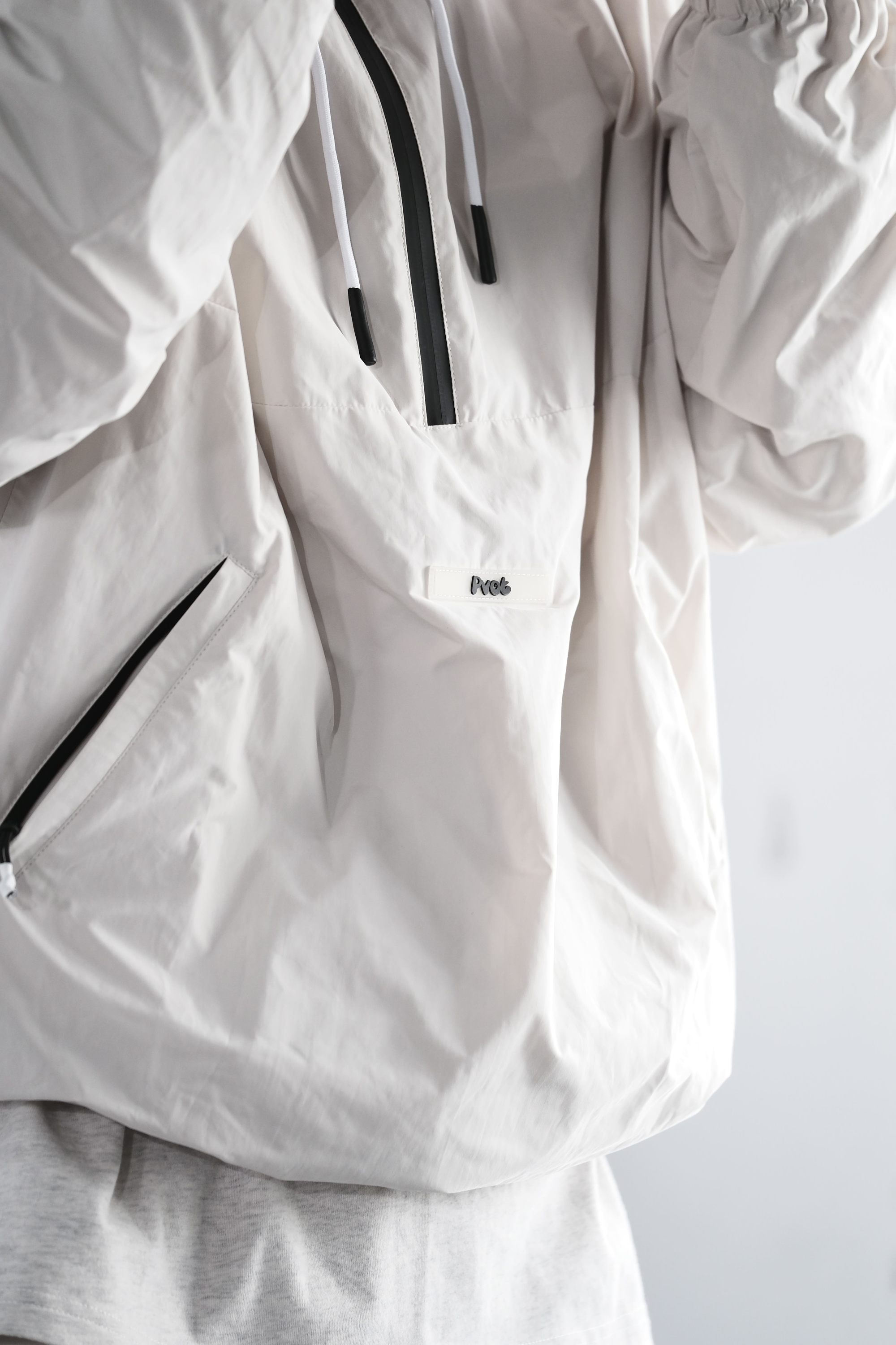 Pvot Anorak Premium Nylon Jacket (Cream) Pvot Anorak Premium Nylon Jacket (Cream)