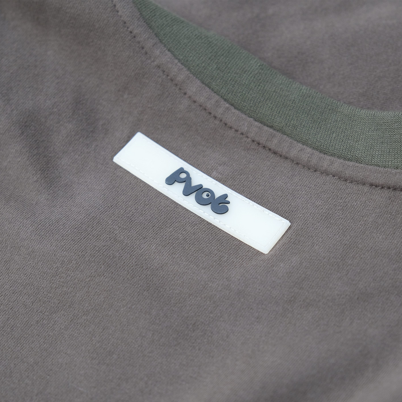 Pvot Over-Sized Long Sleeve T-Shirts (Taupe)