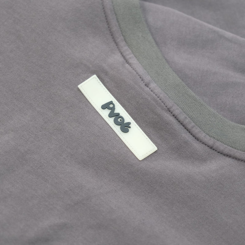 Pvot Over-Sized Long Sleeve T-Shirts (Purple Taupe)