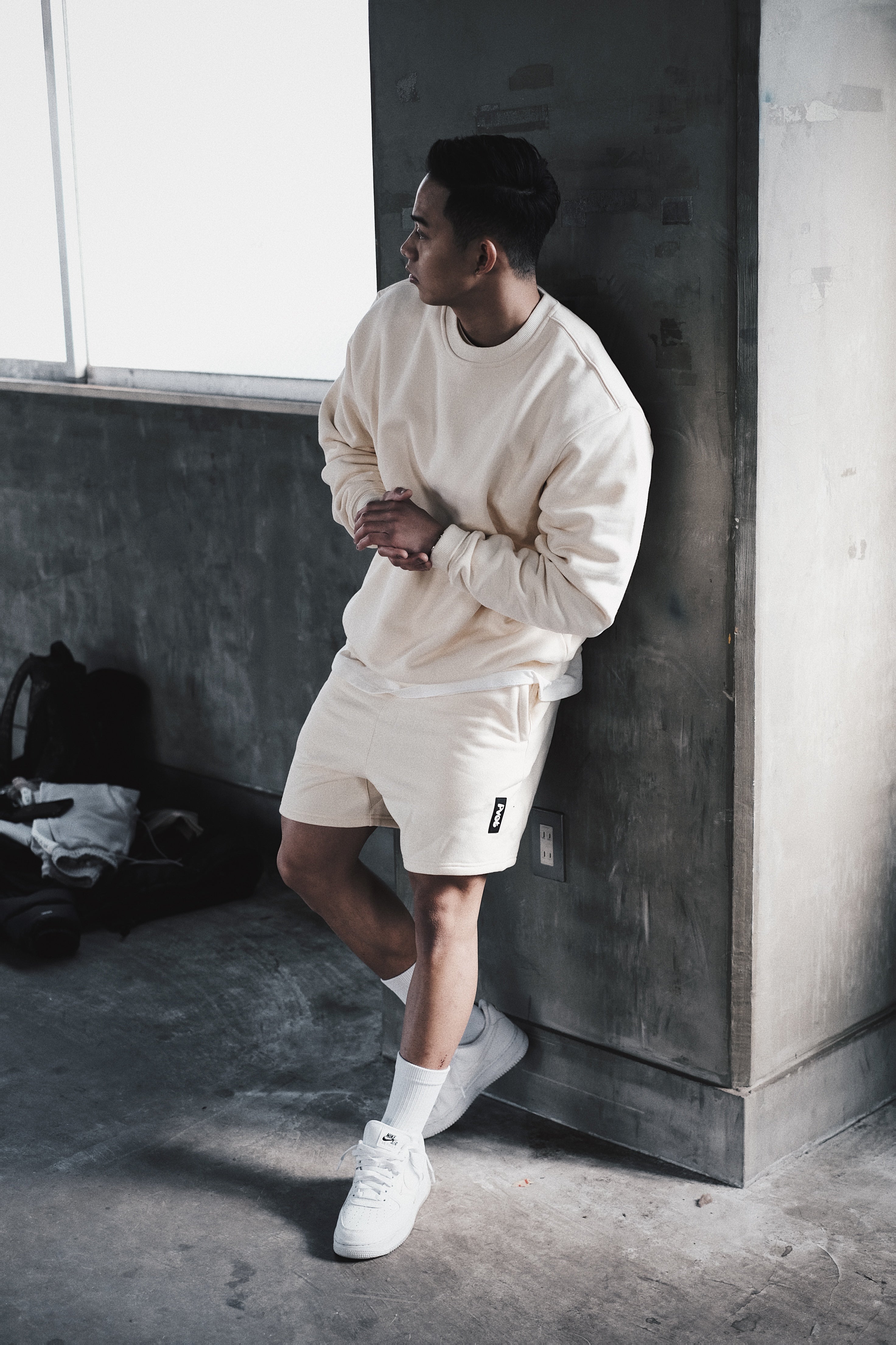 Pvot Athleisure Sweat Shirts (Cream)