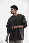 Pvot Over-Sized Long Sleeve T-Shirts (Dark Olive)