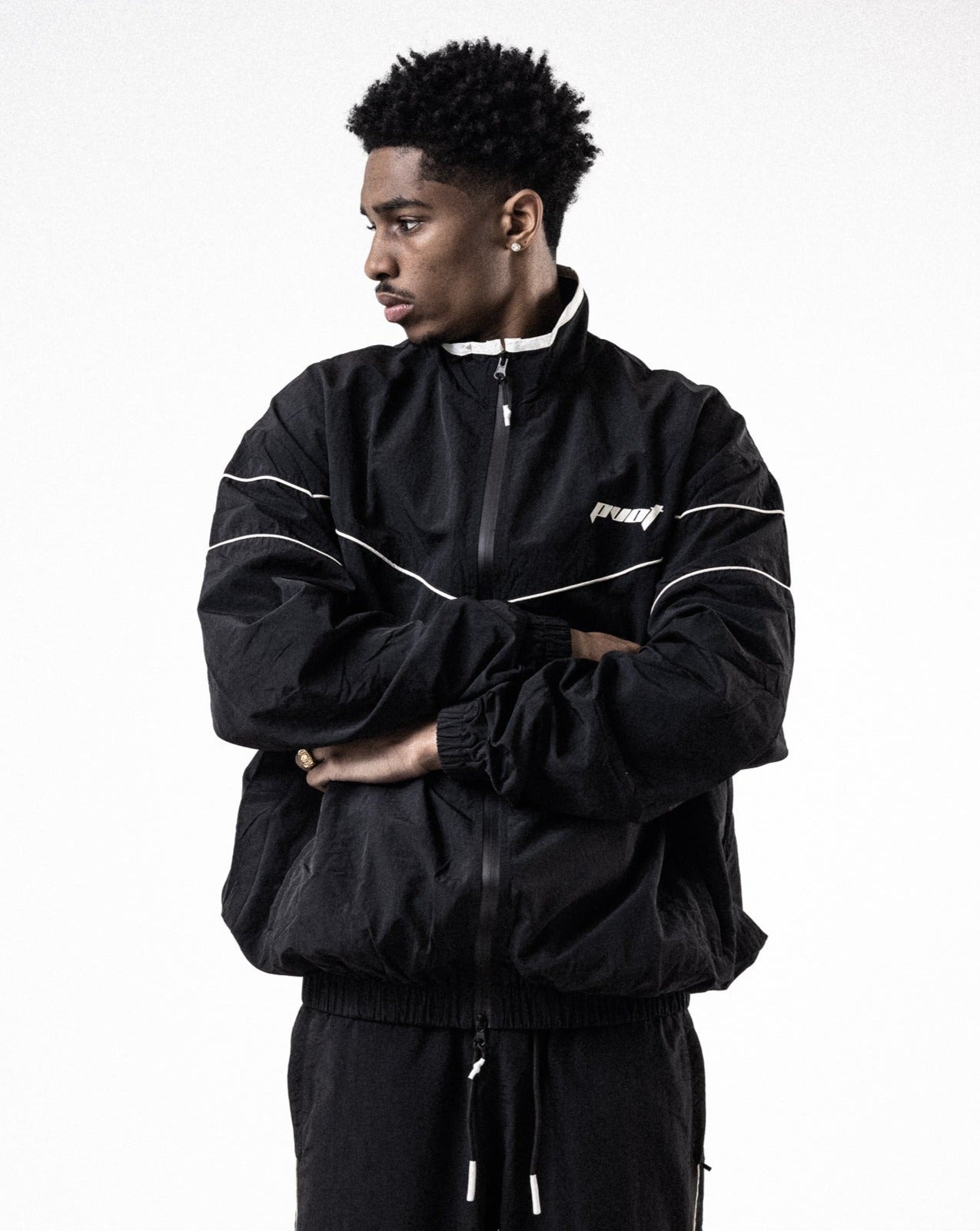 Pvot Athleisure Nylon Premium Line Jacket (Black)