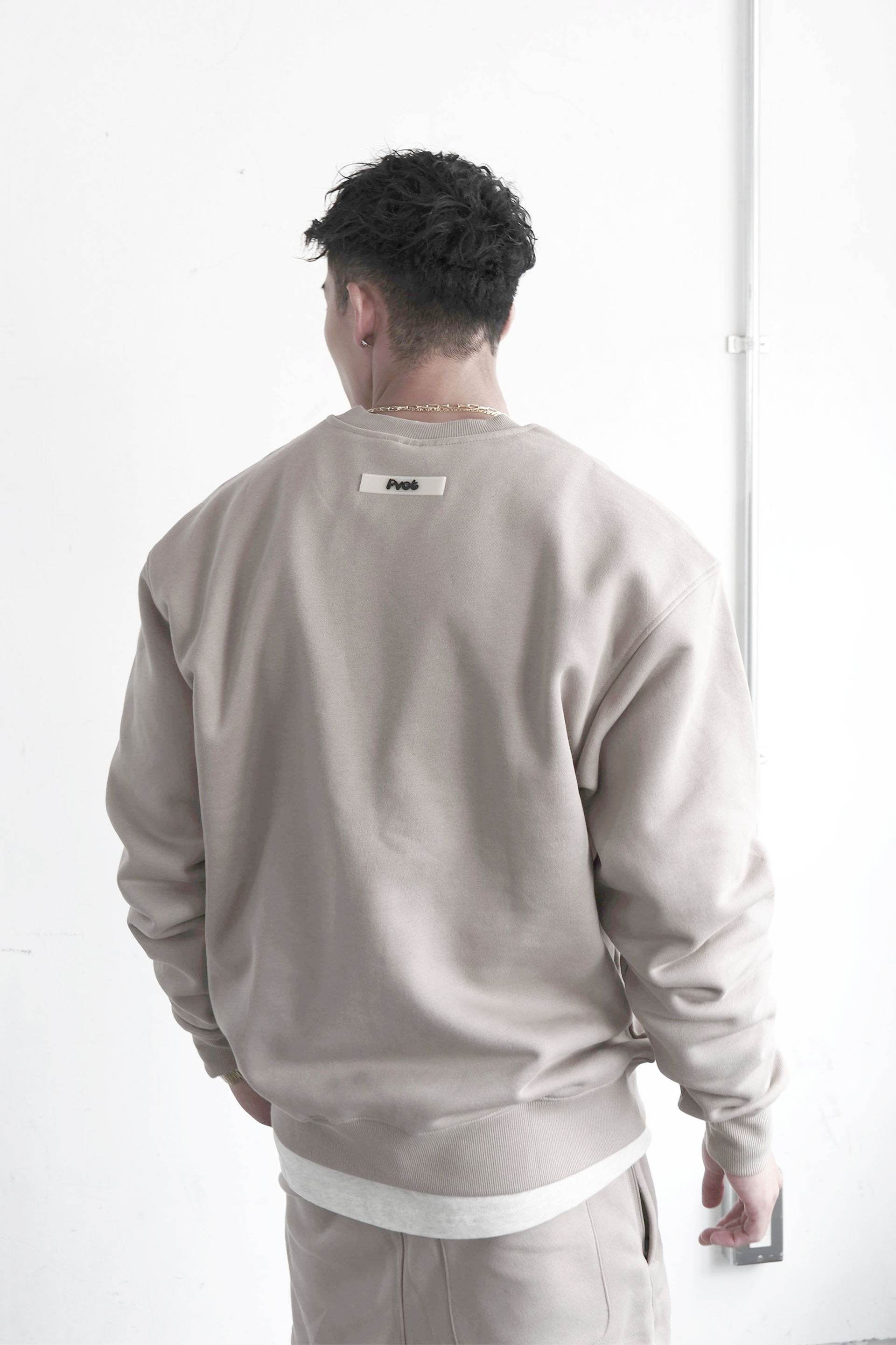トップス PVOT ATHLEISURE SWEAT SHIRTS L Pvot Athleisure Sweat Shirts (Sand Beige)