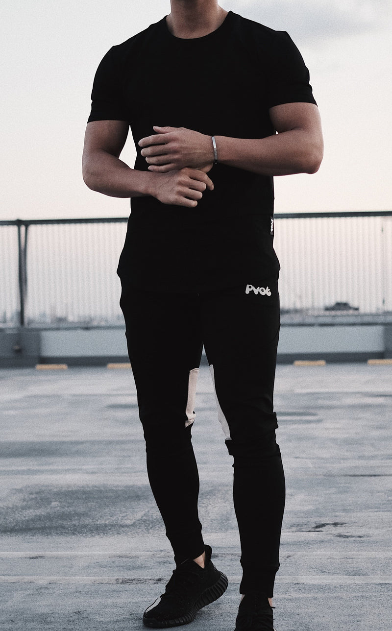 Pvot Premium Athleisure T-shirts (Black)