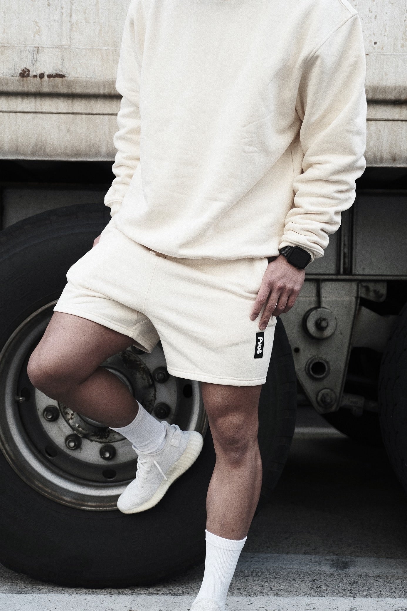 Pvot Sweat Shorts (Cream)