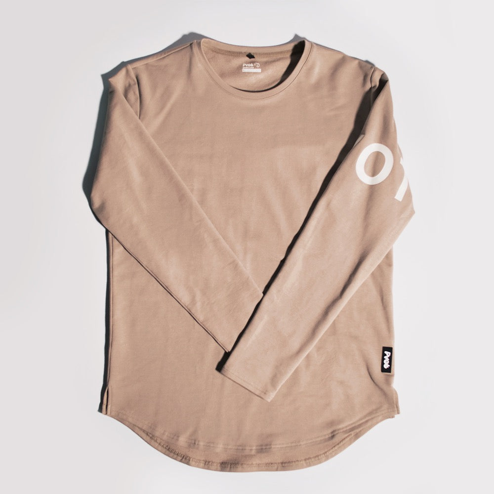 PVOT STREET LONG SLEEVE ロンT カットソー　Mサイズ Pvot Street Long Sleeve T-shirts (Beige)